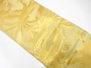 アンティーク　鳳凰模様織り出し袋帯（材料）